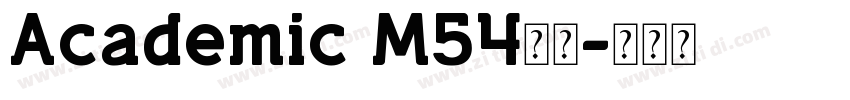 Academic M54字体字体转换